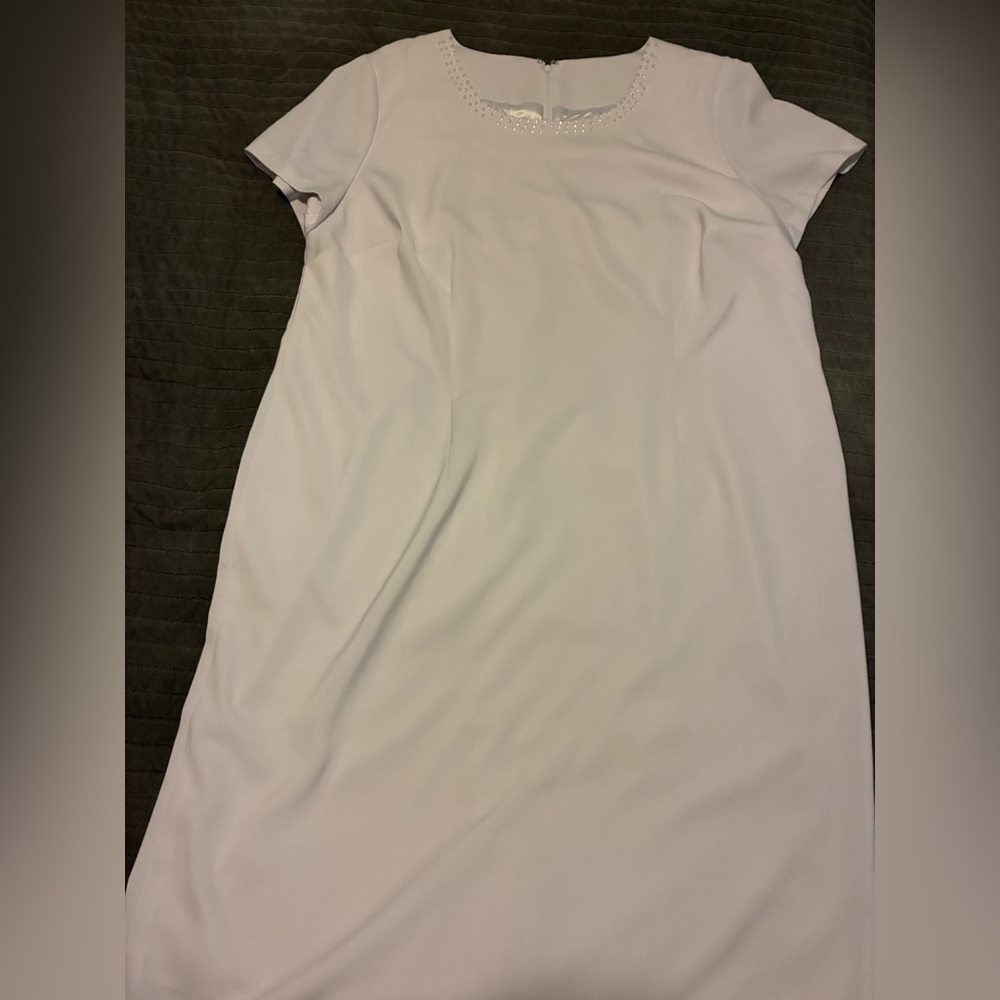 Ashro White Short Sleeve Dress